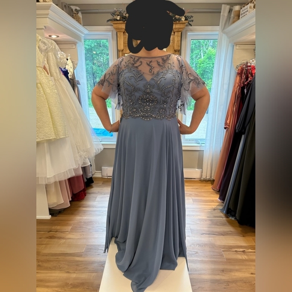 BLUE MARSONI DRESS SIZE 18 - Picture 2 of 6